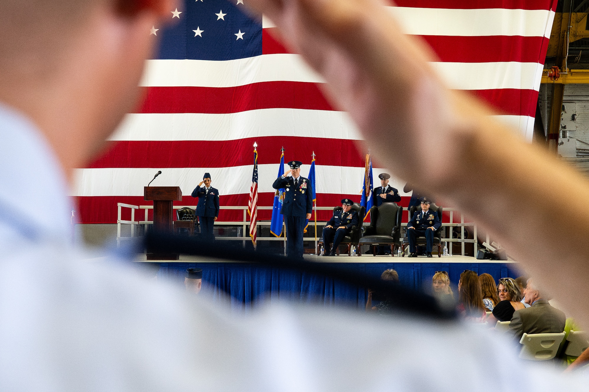 375th AMW Change of Command Ceremony