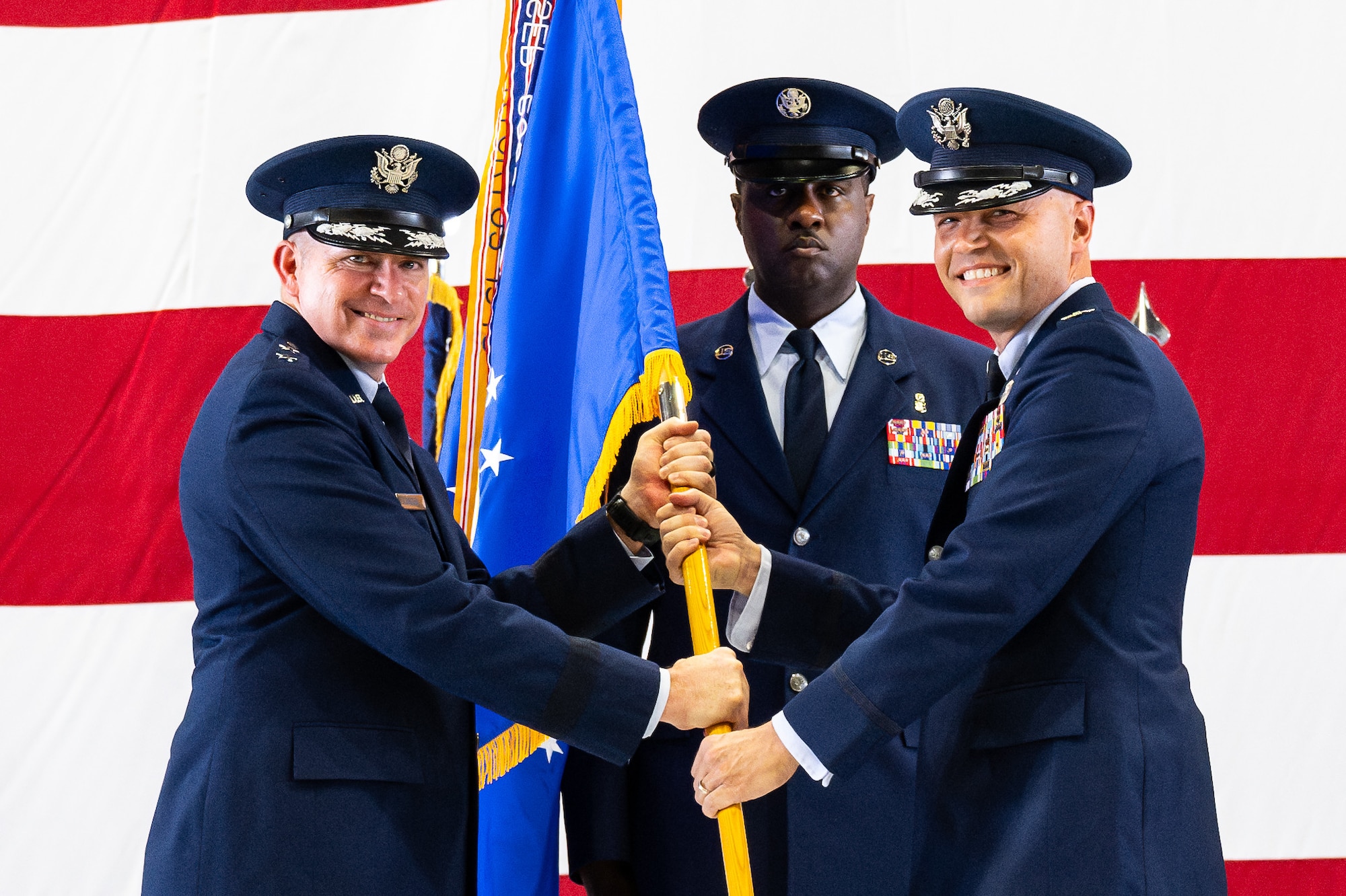 375th AMW Change of Command Ceremony