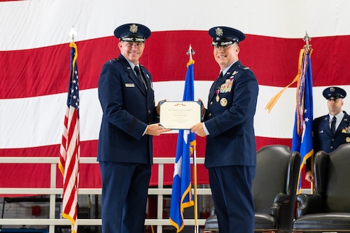 375th AMW Change of Command Ceremony