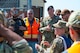 Team Minot mass casualty exercise leads discuss lessons learned during the exercise at missile alert facility outside of Minot Air Force Base, North Dakota, June 17, 2025. This partnership allows local law enforcement to gain firsthand experience with military procedures during active shooter scenarios.