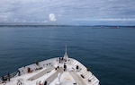 250625-A-LS473-1017 COLÓN, Panama (June 25, 2025) The Mercy-class hospital ship USNS Comfort (T-AH 20) arrives in Colón, Panama during Continuing Promise 2025, June 25, 2025. Continuing Promise 2025 is the 16th iteration of the U.S. 4th Fleet/U.S. Naval Forces Southern Command-led mission since 2007, which aims to foster goodwill, strengthen existing partnerships with partner nations, and form new partnerships between host nations, non-federal entities, and international organizations. (U.S. Army photo by Cpl. William Hunter)