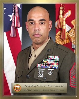 Portrait of Sergeant Major Marco A. Cordero