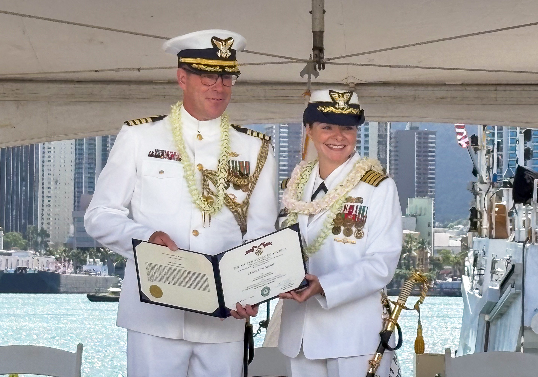Coast Guard Sector Honolulu holds change of command ceremony