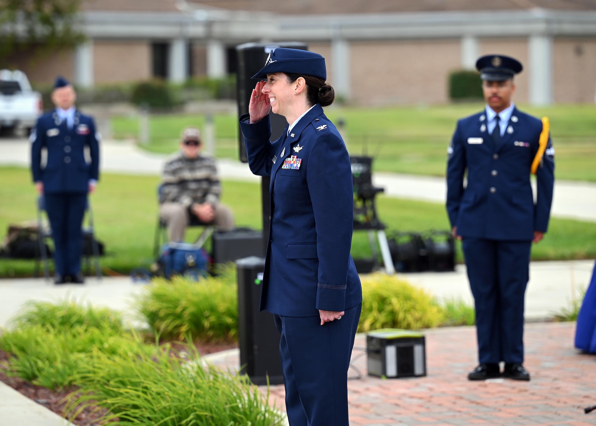 The Space Delta 1 Change of command ceremony marked the official transition of command from U.S. Space Force Col. Peter “Charlie” Norsky to U.S. Space Force Col. Krista N. St. Romain.