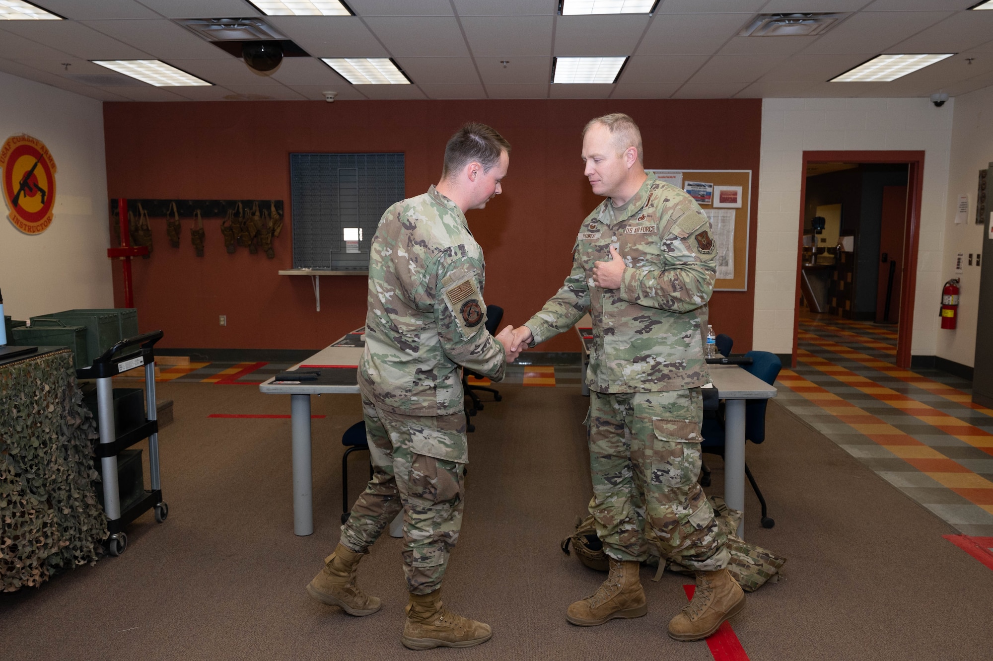Colonel coins an Airman