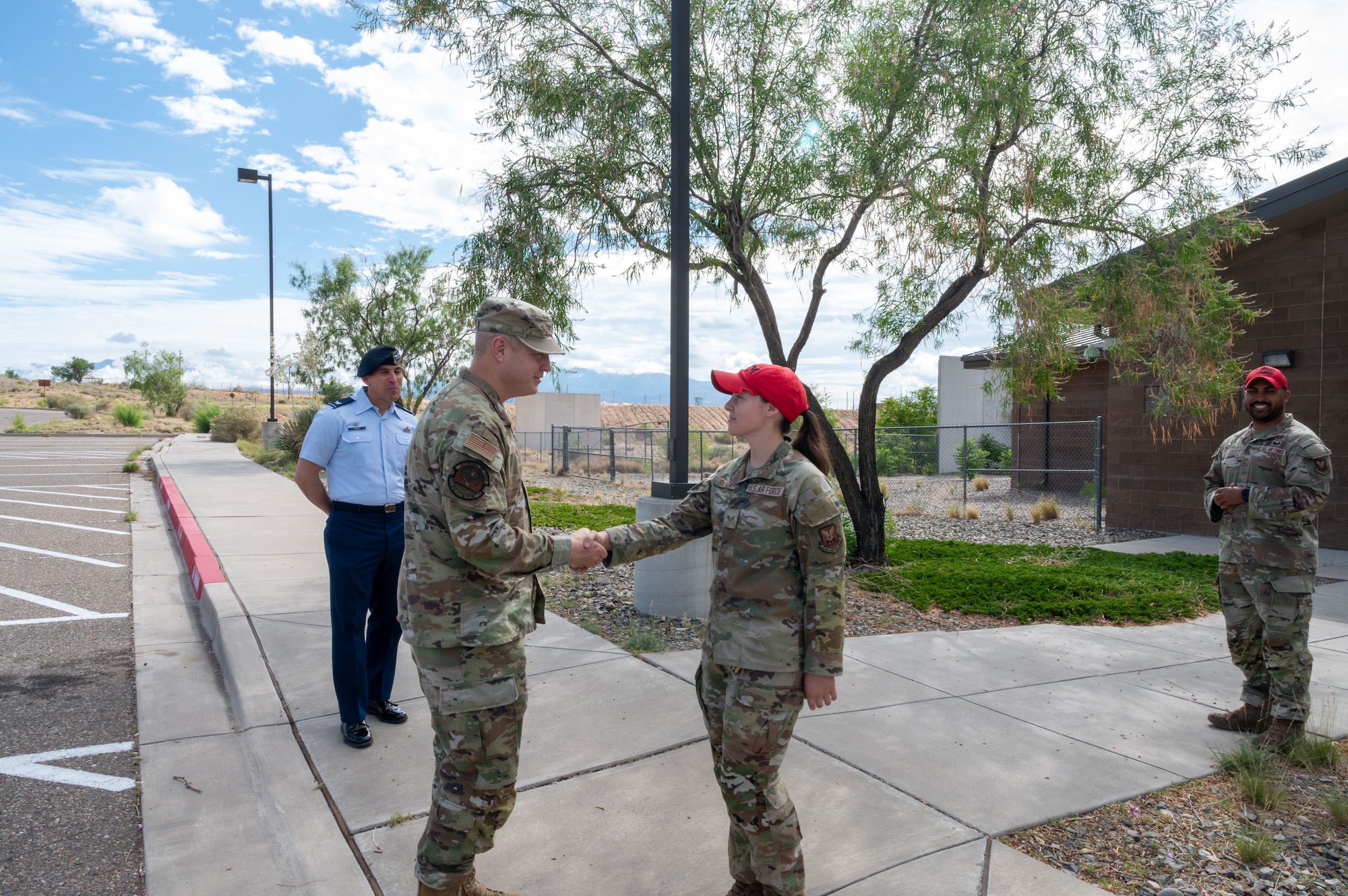 Colonel coins an Airman