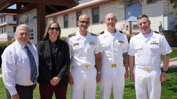 SAN DIEGO (June 25, 2025) Two research teams from Naval Health Research Center’s (NHRC) Warfighter Performance Department win the Assistant Secretary of the Navy (Research, Development and Acquisition) 2025 Dr. Delores M. Etter Top Scientists and Engineers of the Year award. In the category of Teams Collaborating Across the Department of Navy, NHRC’s Command Readiness Endurance and Watchstanding team and Expeditionary Cognitive Science Group were presented with awards by Rear Adm. Guido Valdes, commander, Naval Medical Forces Pacific. NHRC, part of Navy Medicine Research & Development, supports Navy, Marine Corps, and joint U.S. warfighter health readiness and lethality with research and development that delivers high-value, high-impact solutions to the health and readiness challenges U.S. military population faces on the battlefield, at-sea, home and abroad.  (U.S. Navy photo by Danielle Cazarez)