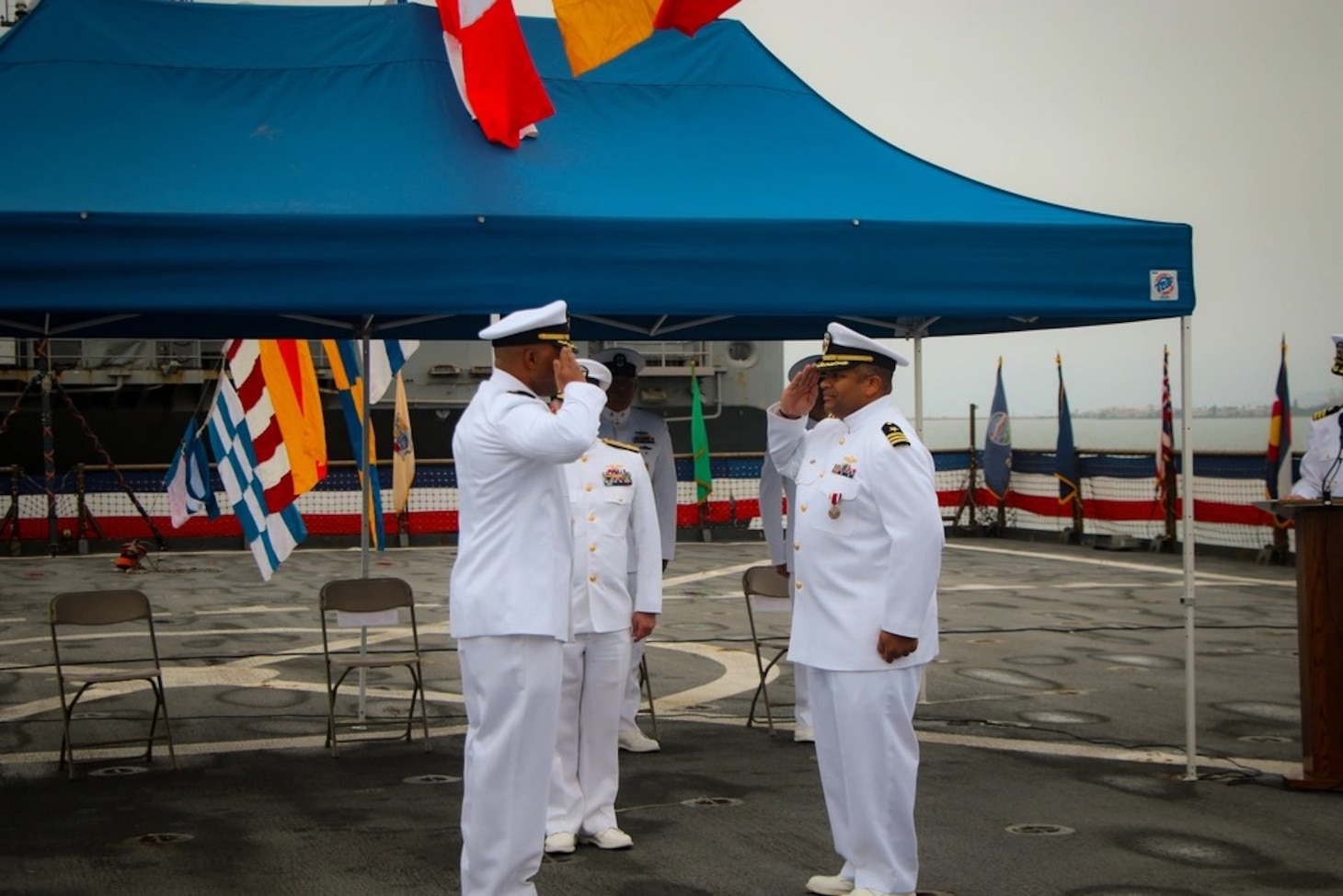 USS Comstock Change of Command