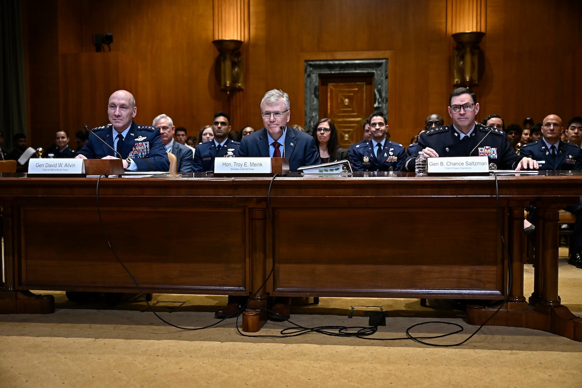 DAF senior leaders at subcommittee meeting.