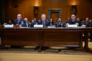 DAF senior leaders at subcommittee meeting.