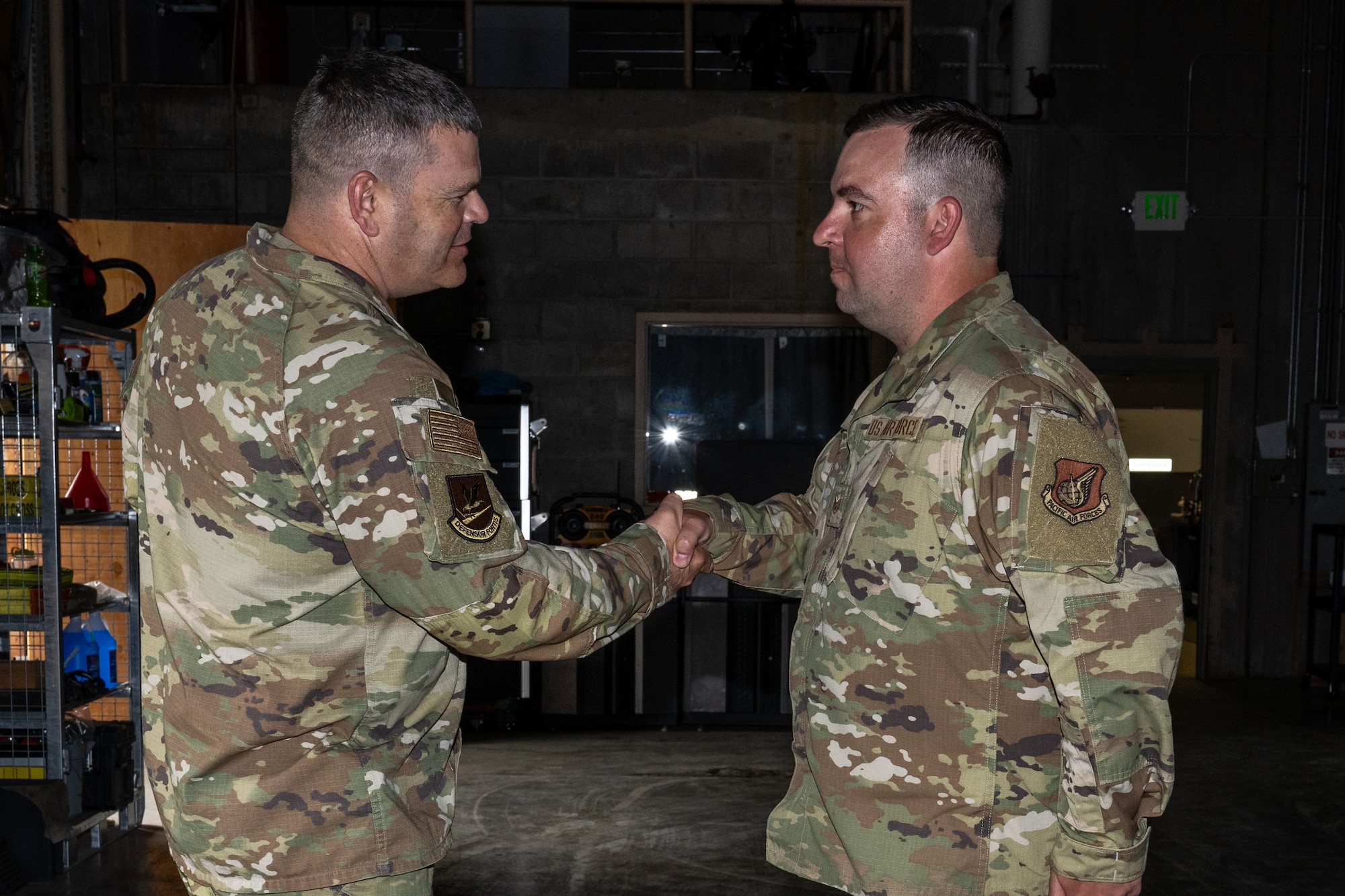 Brig. Gen. Brian Filler toured the installation and met with Airmen from the 673d SFS to answer questions, award Airmen for their achievements and get a better understanding of the mission. On his tour, he visited various JBER and Security Forces facilities, attended an office call at the 11th Air Force combined headquarters, and spoke with Airmen at the 673d SFS all-call.