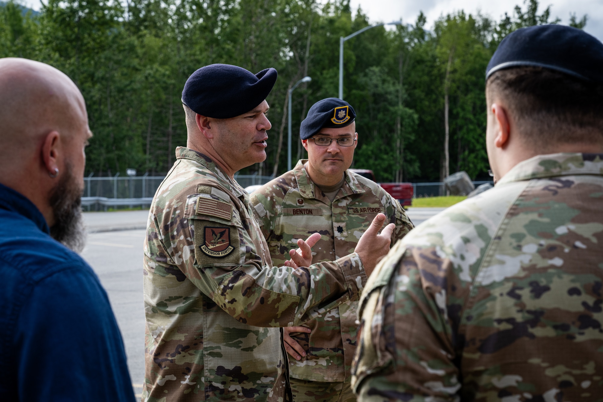Brig. Gen. Brian Filler toured the installation and met with Airmen from the 673d SFS to answer questions, award Airmen for their achievements and get a better understanding of the mission. On his tour, he visited various JBER and Security Forces facilities, attended an office call at the 11th Air Force combined headquarters, and spoke with Airmen at the 673d SFS all-call.