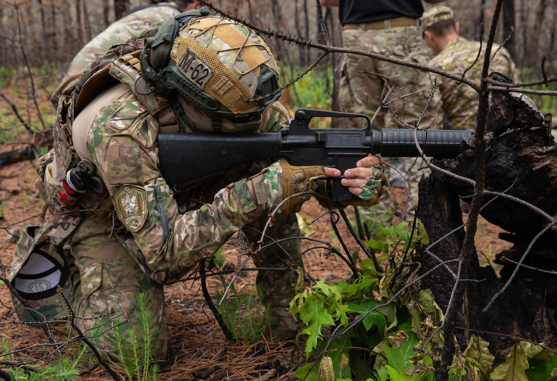An Uzbekistan Soldier pulling security at the culminating event during exercise Regional Cooperation 25 at Camp Edwards, Massachusetts June 26th, 2025. 

Regional Cooperation 25 is an annual, multinational U.S. Central Command-sponsored command-post and field training exercise conducted by National Guard units in partnership with Central and South Asian nations. (U.S. Army National Guard photo by Sgt. James Vaughan)