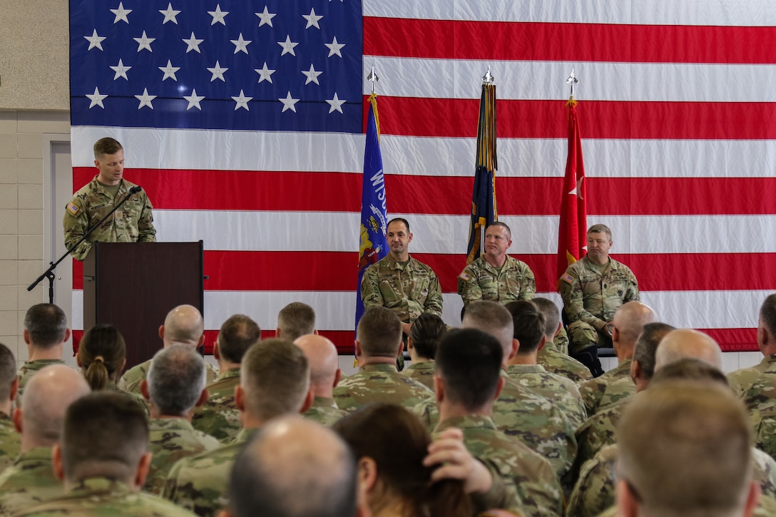 The Wisconsin Army National Guard held an assumption of command ceremony to welcome U.S. Army Brig. Gen. Brion Aderman as the incoming Deputy Adjutant General for Army May 2, 2025 at Joint Force Headquarters in Madison, Wis.  Brig. Gen. Aderman, who joined the Army in 1991 and previously served as the Wisconsin Army National Guard chief of staff, replaced Maj. Gen. Matthew Strub, who recently was appointed as Wisconsin's Adjutant General.