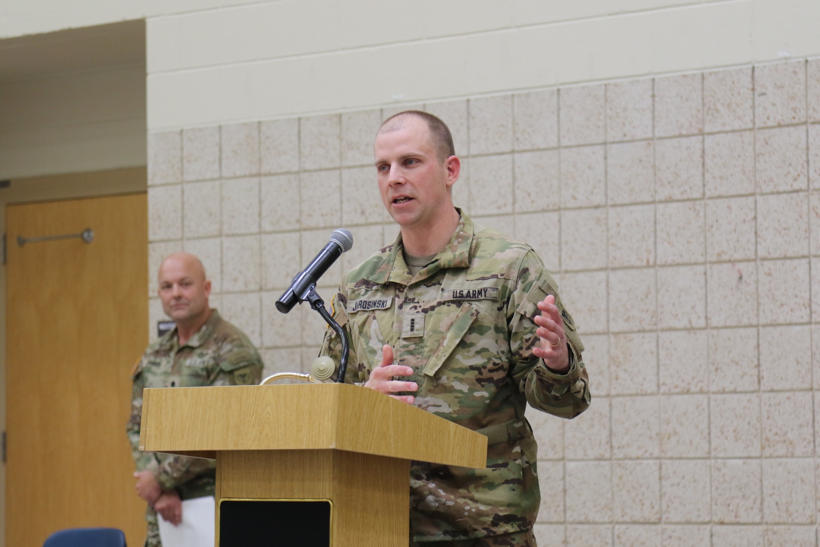 The Wisconsin Army National Guard's 64th Troop Command held an assumption of responsibility ceremony as Chief Warrant Officer 4 Andrew Jarosinski became the brigade's first Command Senior Warrant Officer Advisor at the Armed Forces Reserve Center in Madison, Wis., May 2, 2025. Jarosinski will serve as an advisor to the brigade commander and his staff on all aspects of army operations as well as a principal advisor to all subordinate warrant officer leaders throughout the 64th Troop Command.