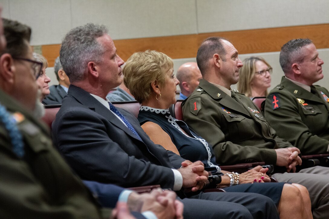 The Wisconsin Army National Guard's 32nd Infantry Brigade Combat Team held a dedication ceremony honoring the late Maj. Gen. retired James Blaney at the 32nd IBCT headquarters at Camp Douglas, Wis. May 4, 2025. Blaney's legacy to the 32nd IBCT and Wisconsin National Guard was honored with renaming the 32nd IBCT's drill floor after the former Adjutant General of Wisconsin. Former Wisconsin Governor Tommy Thompson, who attended the dedication ceremony, appointed Blaney as Adjutant General of the state in 1997.