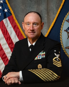 Command Master Chief Lyons, a native of Springfield, Illinois, enlisted in the United States Navy February 1996.  Following graduation from basic training at Recruit Training Command, Great Lakes, Illinois, he reported to Aviation Machinist Mate Accession Training in Millington, Tennessee . He later graduated from Senior Enlisted Academy (Class 154), Naval Leadership and Ethics Center Command Master Chief/Chief of the Boat Course (Class 153), Command Senior Executive Leadership Symposium (March 2020), Advanced Command Master Chief Course (July 2023), and earned a Master’s Degree in Divinity and a Bachelor of Science Degree in Liberal Arts, Science and Humanity from Liberty University, as well as an Associate’s of Arts Degree in Aerospace Science and Technology from Coastline Community College.