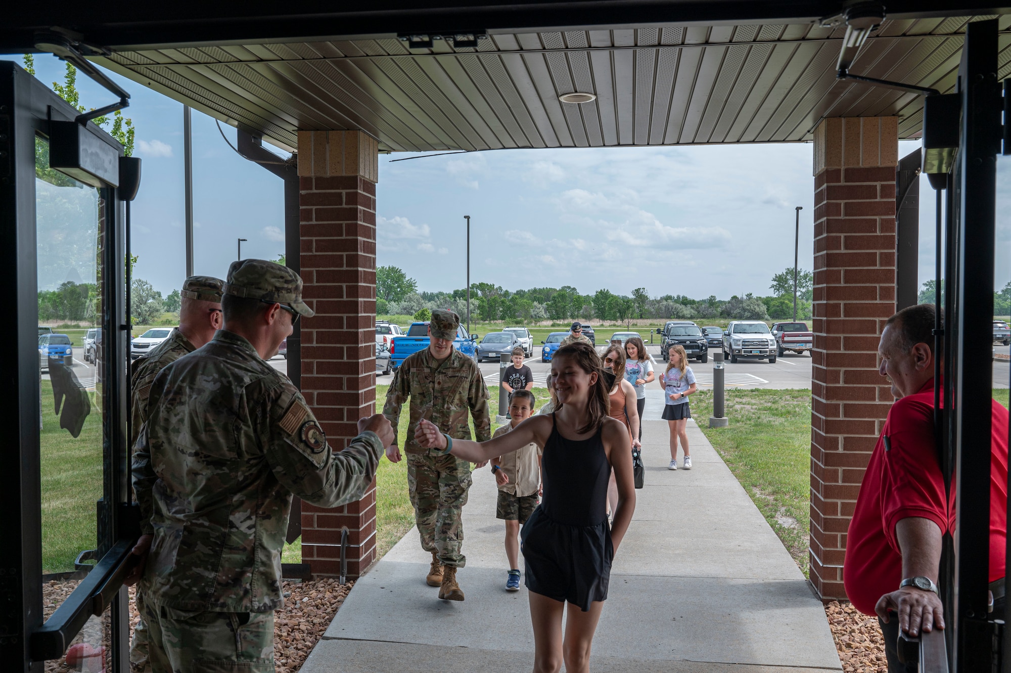 Four children recognized for heroic action, preventing on-base fire