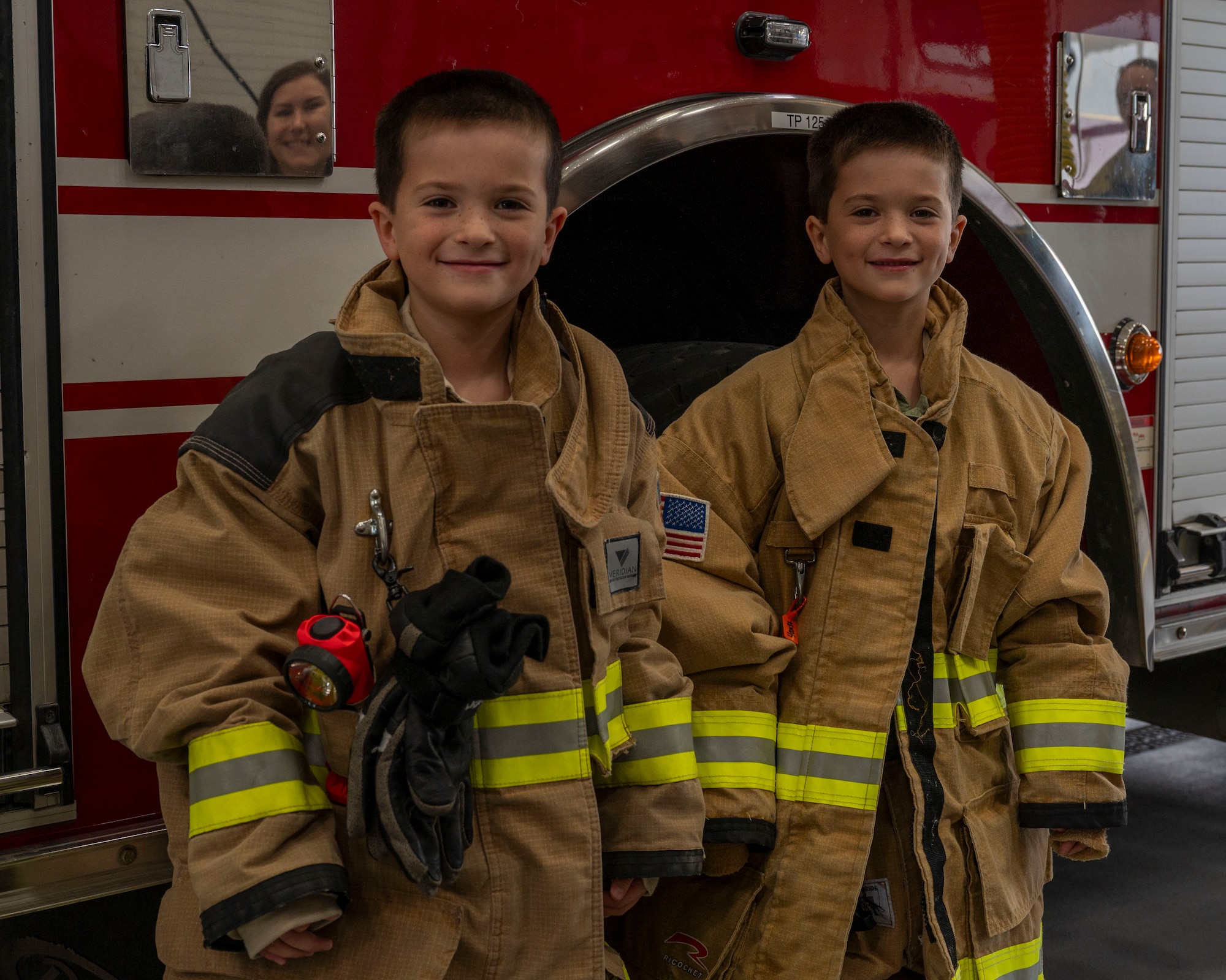 Four children recognized for heroic action, preventing on-base fire