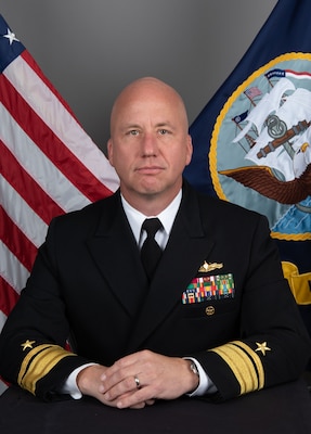 Rear Adm. Luke Frost is a native of South Bend, Indiana. He is a graduate of the University of Notre Dame, where he earned a degree in Finance and Business Economics and was commissioned in 1996. He holds a Master of Arts in National Security and Strategic Studies from the United States Naval War College, where he graduated with highest distinction and was recognized as the President’s Honor Graduate.