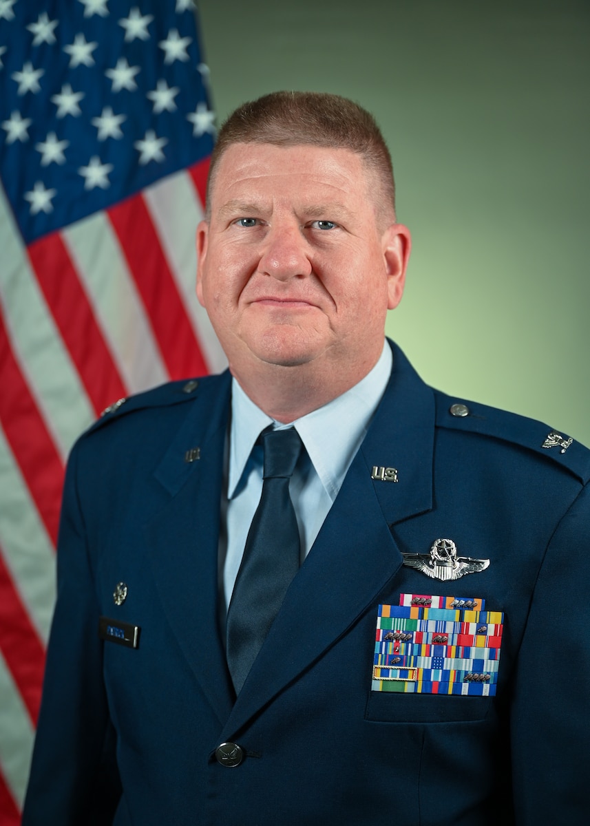 Official photo for Col. Jeremy A. Patrick 433rd Operations Group Commander taken June 27, 2025.