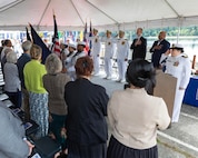 Capt. Brandon Monaghan relieved Capt. Clint Hoskins during a change of command ceremony at Naval Undersea Warfare Center Division, Keyport in Keyport, Washington, June 27, 2025. The event took place along the command’s waterfront and was presided over by Rear Adm. Scott Brown, deputy commander for Industrial Operations, Naval Sea Systems Command.