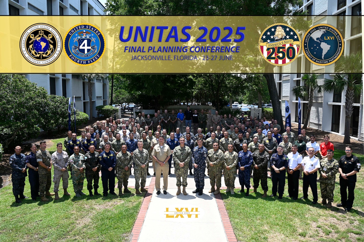 Navy and Marine planners from more than 20 countries gathered during the UNITAS 2025 Final Planning Conference in Jacksonville, Fla. The conference brought together representatives from the U.S. and partner nations to finalize plans for UNITAS 2025, the 66th iteration of the world’s longest-running multinational maritime exercise.