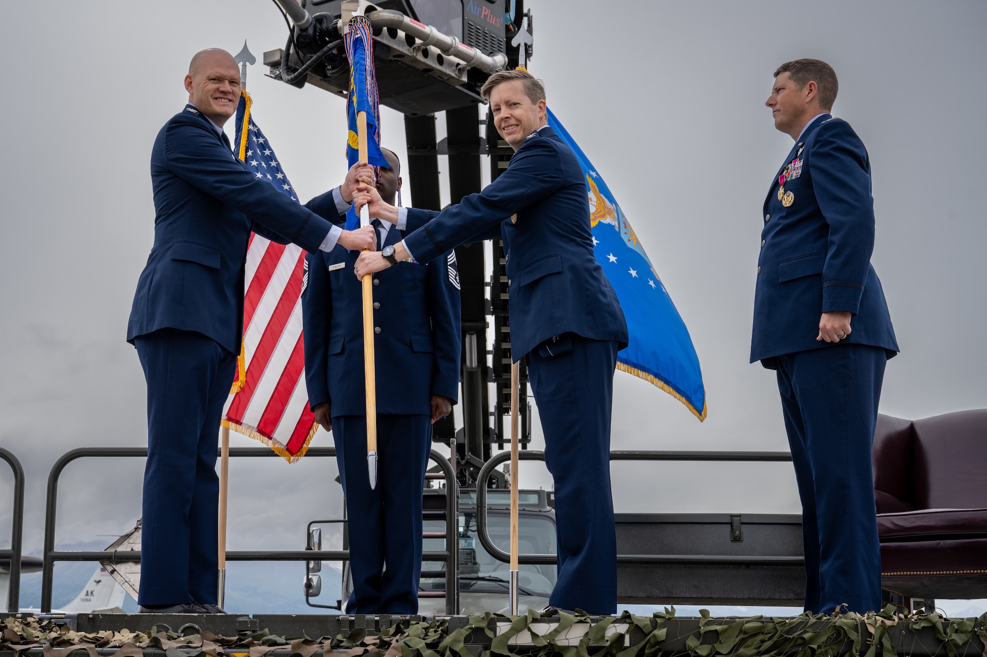 The 715th AMOG is responsible for forward-deployed command and control, aerial port and aircraft maintenance support, and more, throughout the Pacific theater.