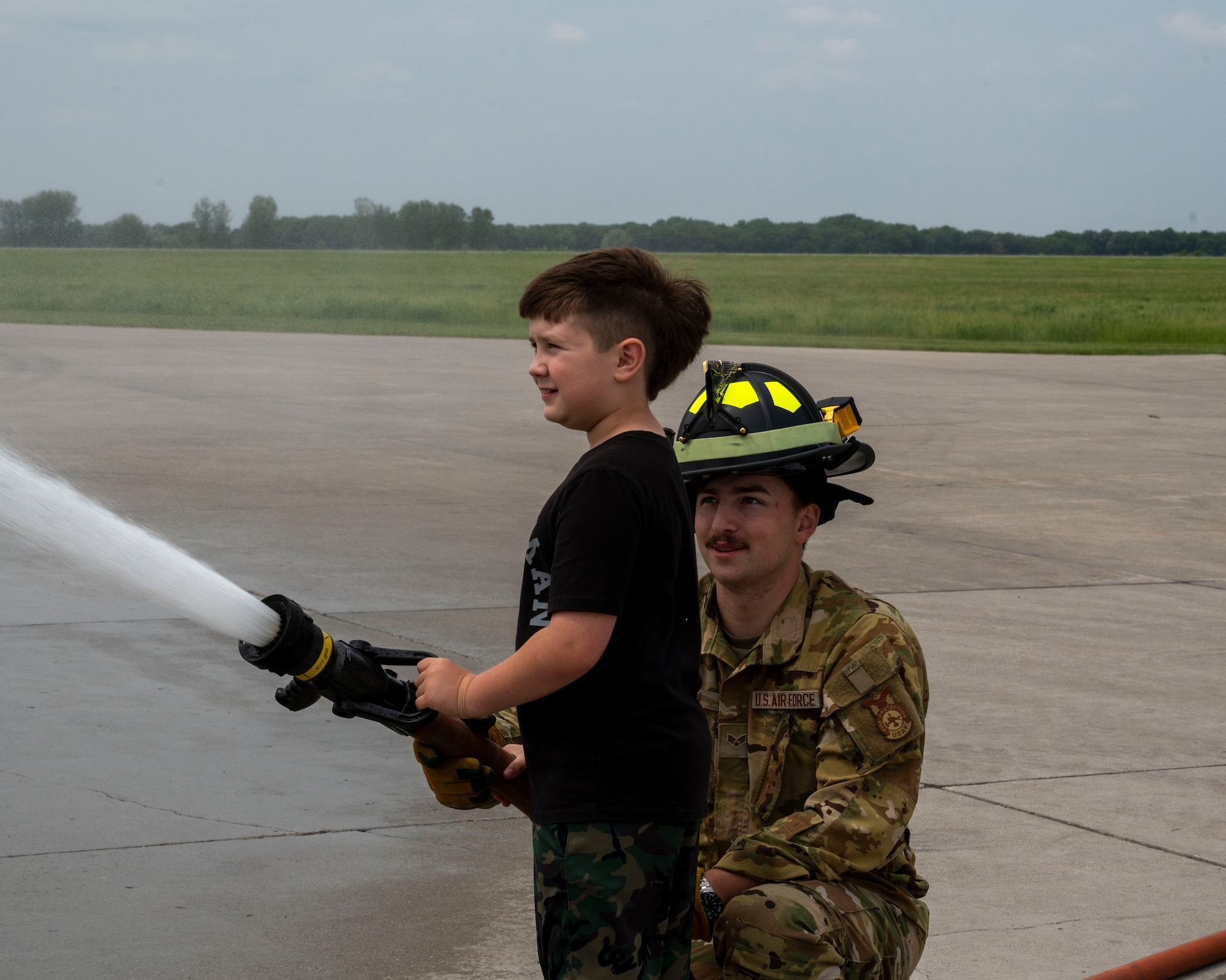 Four children recognized for heroic action, preventing on-base fire