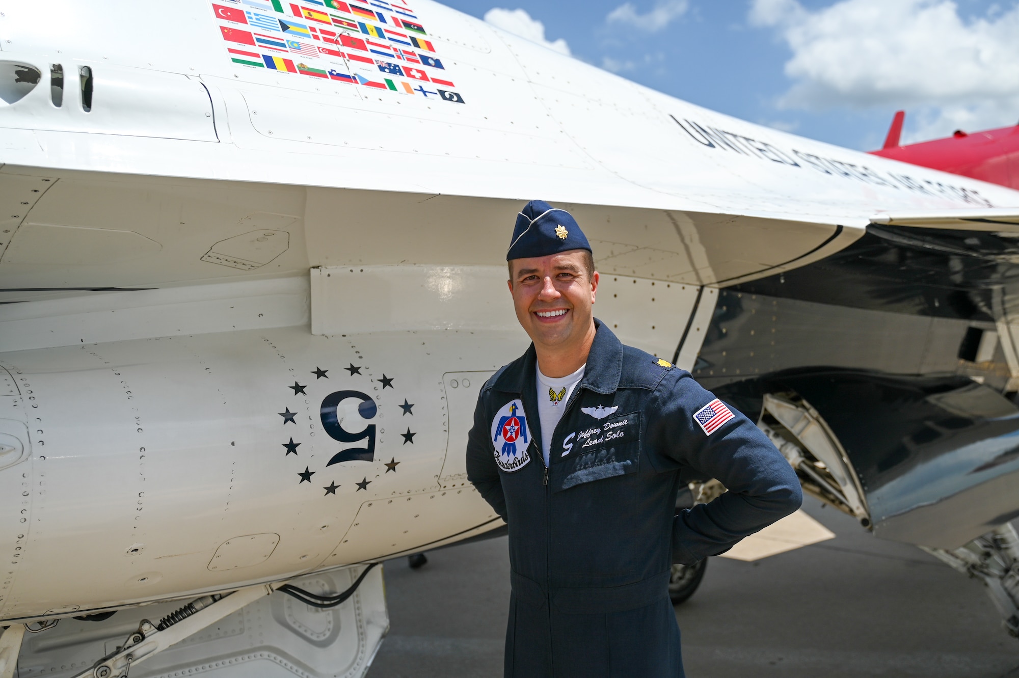 pilot stands by jet