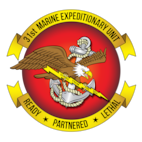 An identity design created for 31st Marine Expeditionary Unit, Okinawa, Camp Hansen, May 29th, 2025. This design depicts an Eagle, Bolt, and Anchor represented by the words ready, partnered and lethal. The 31st MEU, the Marine Corps' only continuously forward-deployed MEU, provides a flexible force ready to perform a wide-range of military operations across the Indo-Pacific region. (U.S. Marine Corps identity design by Sgt. Peter Rawlins)