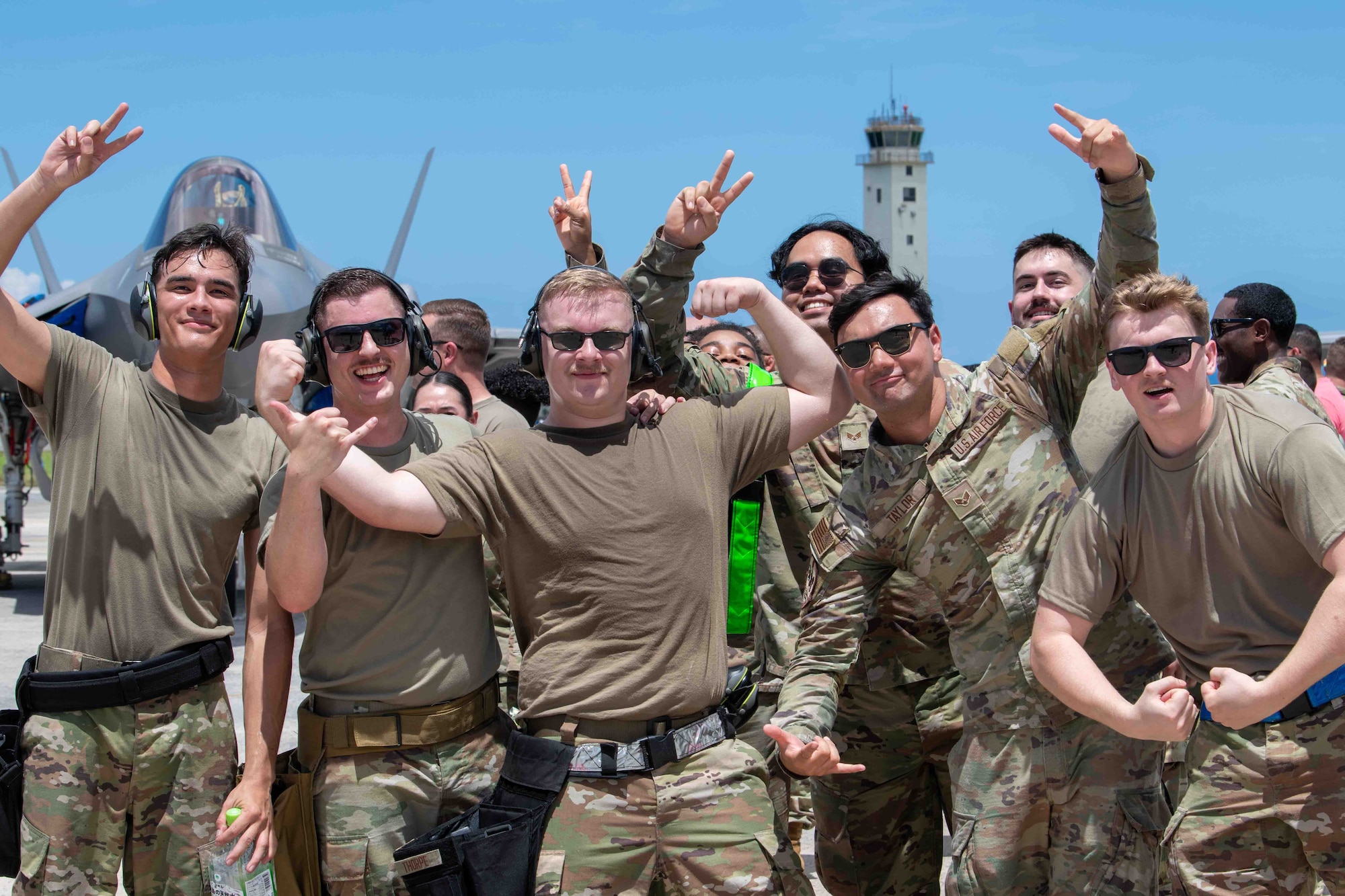 service members pose for a photo