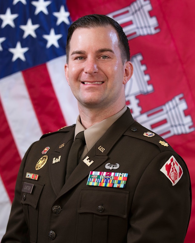 Maj. Adam Cartier was commissioned as an Engineer Officer in 2010 upon graduation from Worcester Polytechnic Institute. He comes to the U.S. Army Corps of Engineers Louisville District following an assignment as the 5th Special Forces Group (Airborne) Engineer in Fort Campbell, Kentucky, where he was responsible for planning, programming, budgeting, and executing Military Construction projects in support of the Group at Fort Campbell, Fort Bragg, and in the CENTCOM AOR.