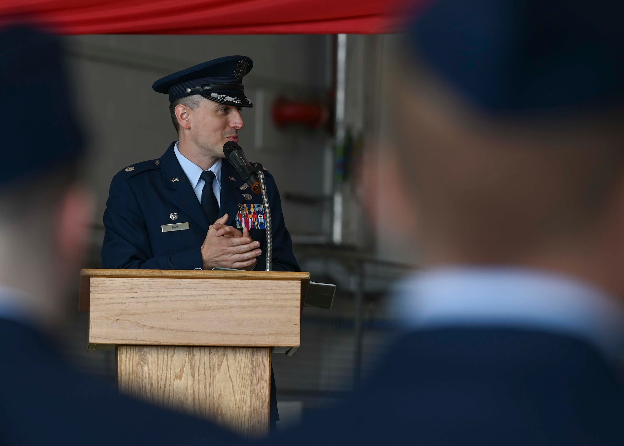The change of command ceremony is a long-standing military tradition that represents the formal transfer of command from one officer to another.