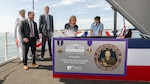 PASCAGOULA, Miss. (June 28, 2025) — HII (NYSE: HII) christened today the future USS Jeremiah Denton (DDG 129), the third Flight III Arleigh Burke-class destroyer to be built at the company’s Ingalls Shipbuilding division.
