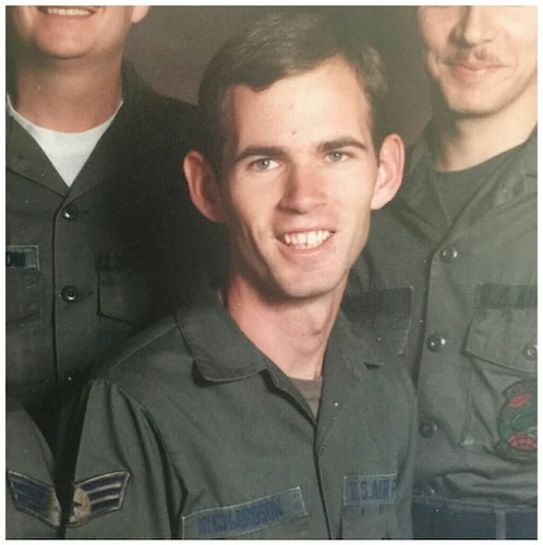Gen. Richardson as an enlisted Airman.