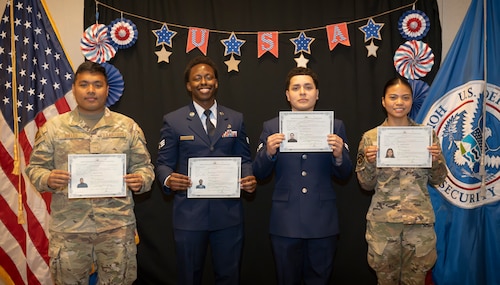 Airmen receive citizenship