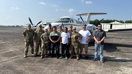 Army Reserve chief warrant officer circles the globe in C-12 Huron