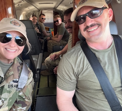 Army Reserve chief warrant officer circles the globe in C-12 Huron