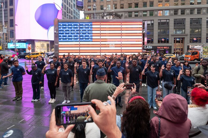 DEP Swear-In in Times Square