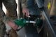An Airman from the 5th Munitions Squadron (5MUNS) refuels a fork lift with a C-300 mobile fuel vehicle during a 5MUNS capability exercise (CAPEX) at Minot Air Force Base, North Dakota, June 24, 2025. During the CAPEX, forklifts were able to move the munitions safely and efficiently because of the fuel provided by the 5th Logistics Readiness Squadron petroleum, oil and lubricant flight. (U.S. Air Force photo by Airman 1st Class Wesley Davies)