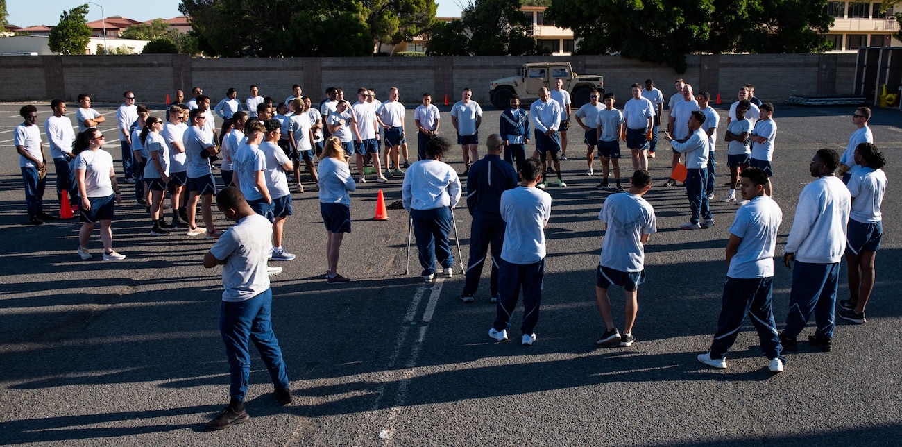 Airmen conduct safety brief