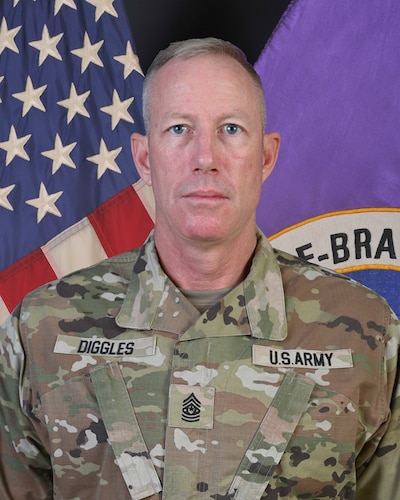 Command Sgt. Maj. John Diggles, Joint Task Force-Bravo CSM, stands for a photo at Soto Cano Air Base, Honduras, June 30, 2025. Diggles was the CSM from June 2025 to June 2026. (Courtesy Photo)