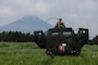 U.S. Marine Corps Sgt. Dawson Dauzat operates an M142 High Mobility Artillery Rocket System during a field training exercise at Combined Arms Training Center Camp Fuji, Japan, June 8, 2025. The training demonstrates 3d Battalion, 12th Marine Regiment’s ability to rapidly deploy long-range fire throughout the Indo-Pacific. Dauzat, a native of Texas, is a field artillery cannoneer with 3d Battalion, 12th Marine Regiment, 3d Marine Division. (U.S. Marine Corps photo by Lance Cpl. Rodney Frye)