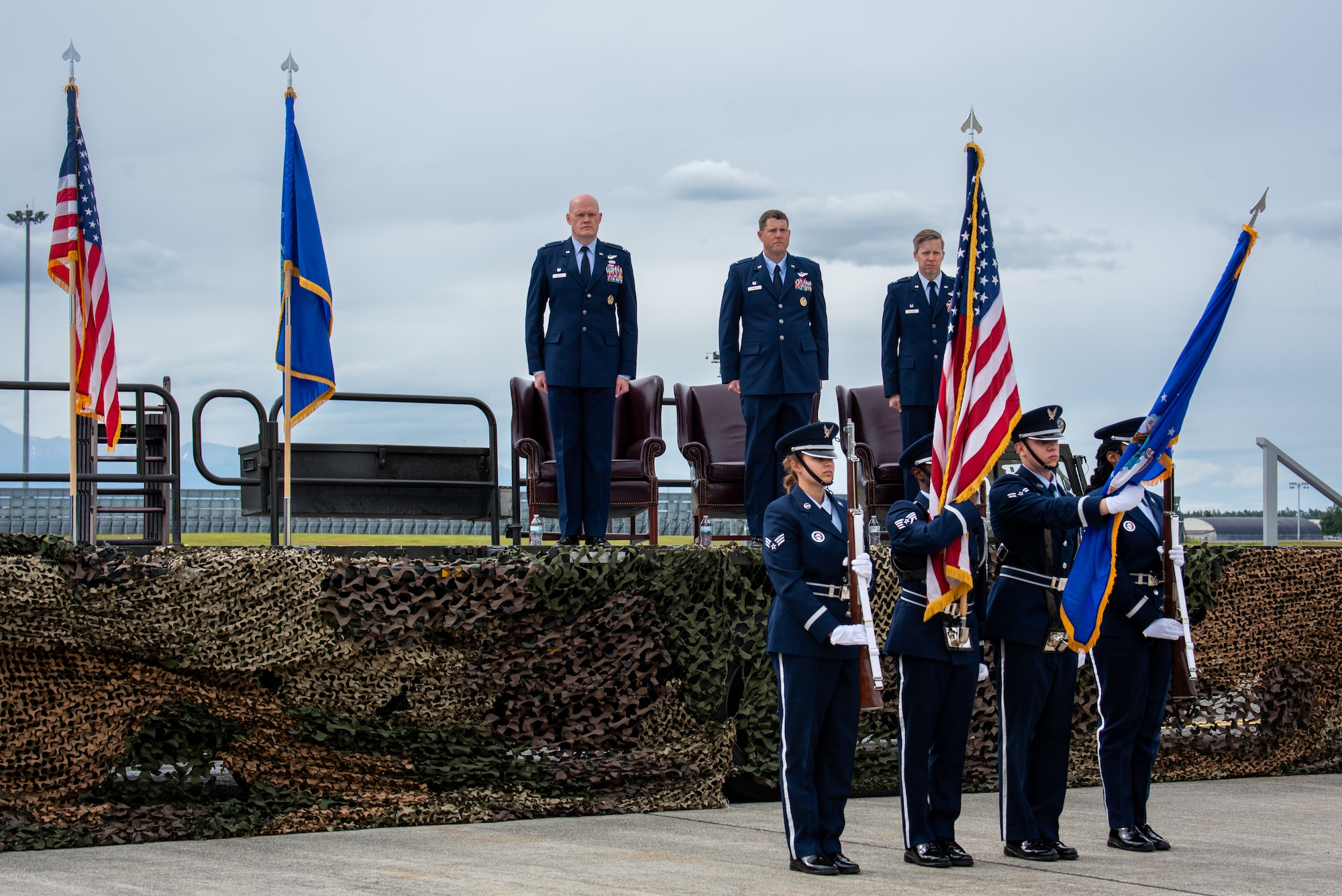 The 715th AMOG is responsible for forward-deployed command and control, aerial port and aircraft maintenance support, and more, throughout the Pacific theater.