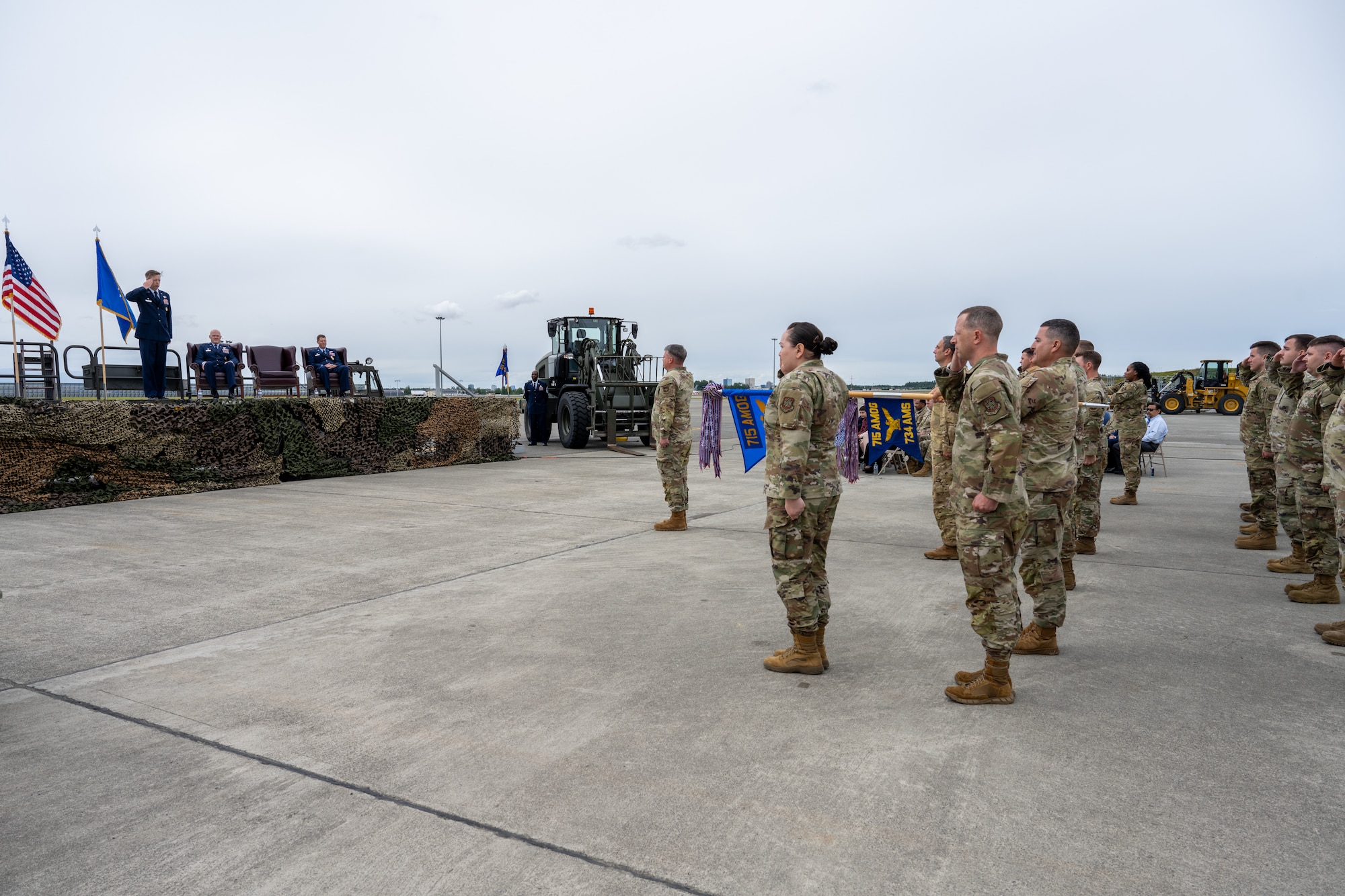 The 715th AMOG is responsible for forward-deployed command and control, aerial port and aircraft maintenance support, and more, throughout the Pacific theater.