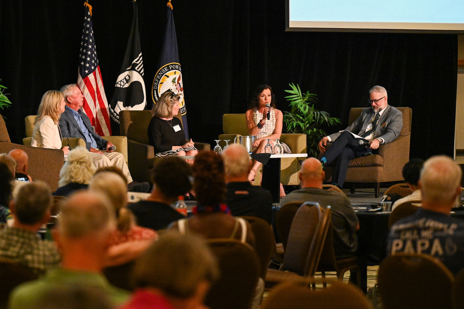 Gold star family members of unaccounted for American service members from the Vietnam War provide perspectives on their individual cases at the Defense POW/MIA Accounting Agency's Vietnam War Annual Government Briefing, Omaha, Nebraska, June 27, 2025.
