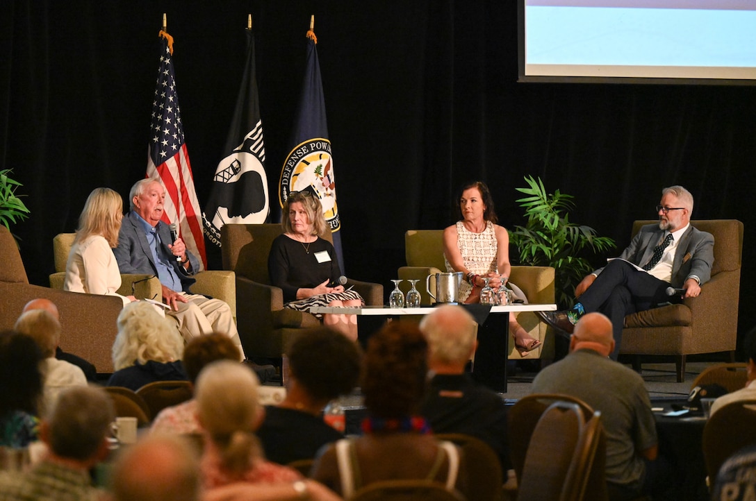 Gold star family members of unaccounted for American service members from the Vietnam War provide perspectives on their individual cases at the Defense POW/MIA Accounting Agency's Vietnam War Annual Government Briefing, Omaha, Nebraska, June 27, 2025.