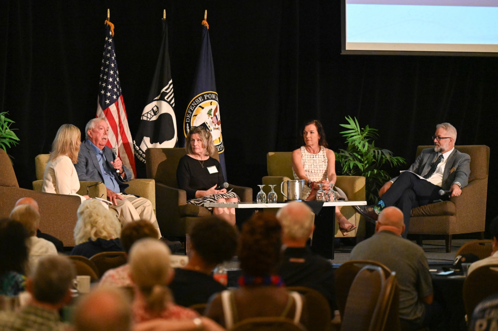 Gold star family members of unaccounted for American service members from the Vietnam War provide perspectives on their individual cases at the Defense POW/MIA Accounting Agency's Vietnam War Annual Government Briefing, Omaha, Nebraska, June 27, 2025.