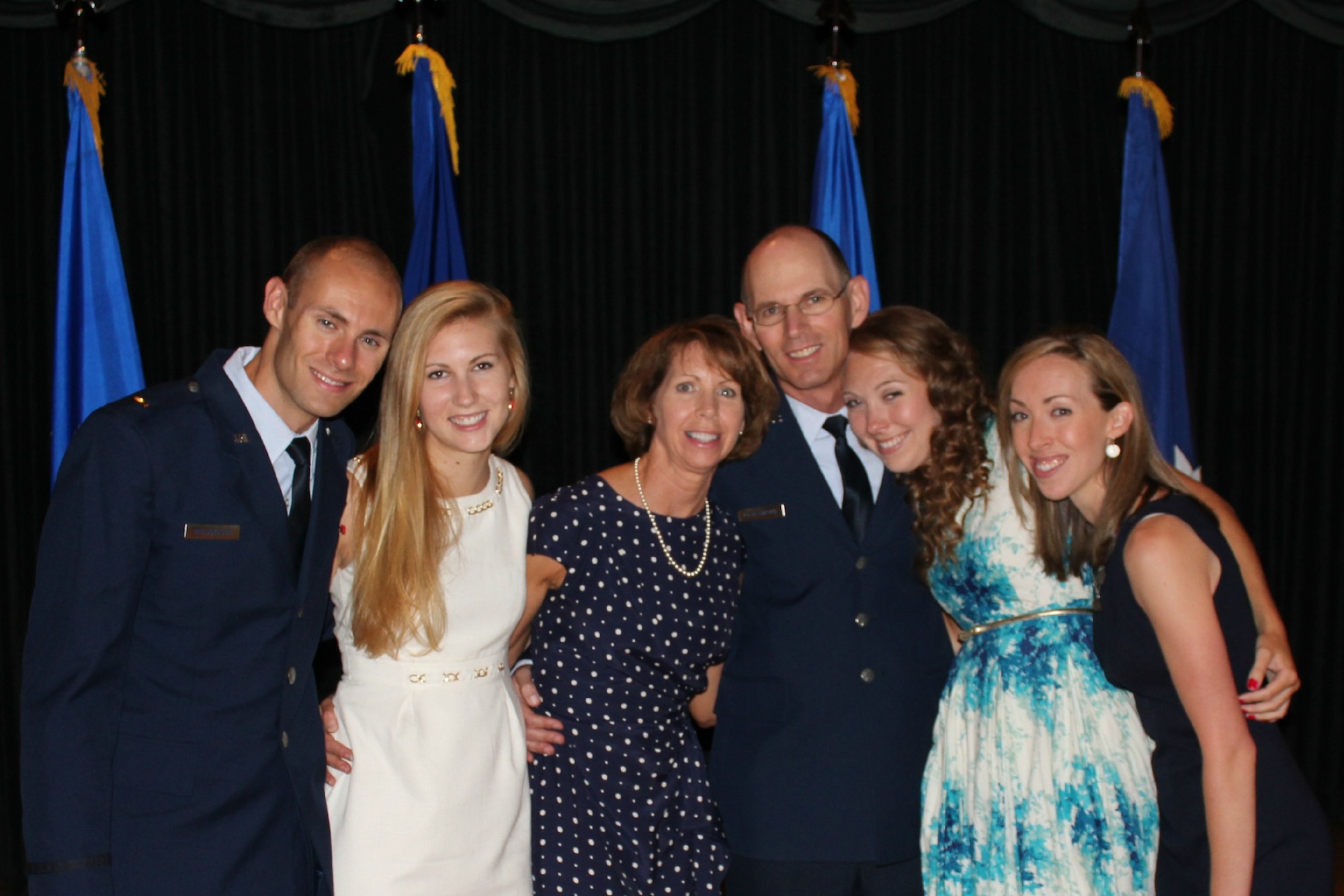 Gen. Richardson poses with his family.